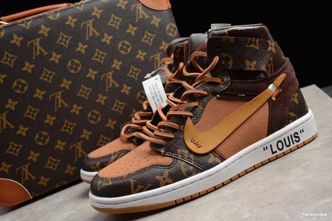 HYPE Jordan AQ0818-158 Off-Louis AJ1 1 OW Air x 0704